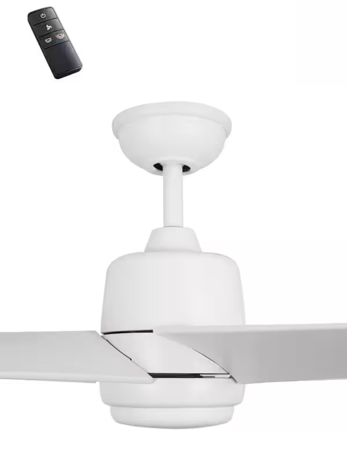 Mena 54 in. White Color Changing Integrated LED Indoor/Outdoor Matte White Ceiling Fan with Light Kit and Remote Control
