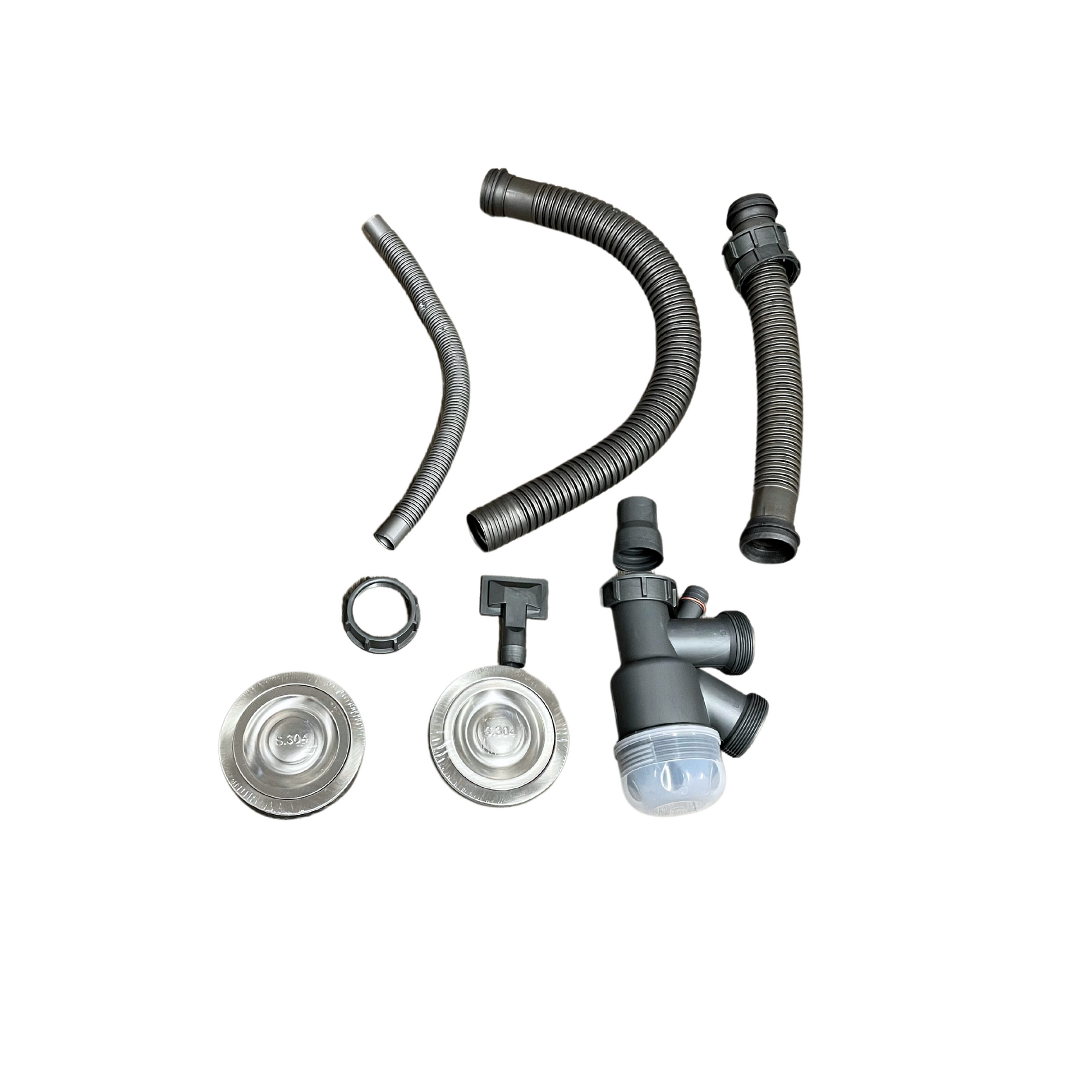 Modern Stainless Steel 304 Double Kitchen Sink (33"W x 18"D) - Bath Pro Supply