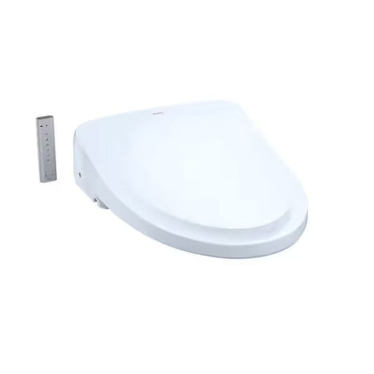 S550e Washlet Electric Heated Bidet Toilet Seat for Elongated Toilet with Classic Lid and in Cotton White - Bath Pro Supply