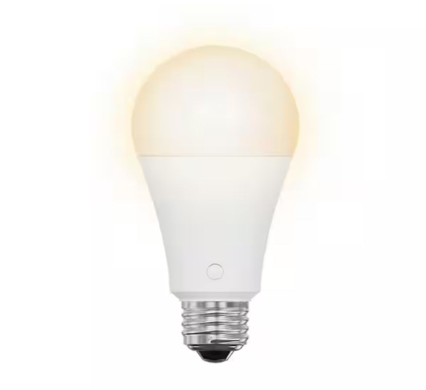 60-Watt Equiv A21 USB White Battery Backup E26 Magic Bulb LED Light Bulb Selectable White(2700K/3000K/3500K/4000K/5000K)