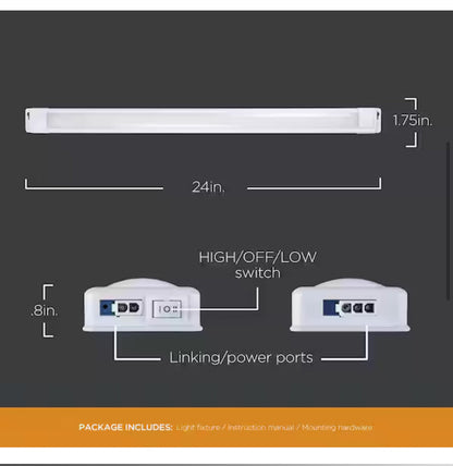 EZ Link Linkable Plug-in 24 in. LED White Under Cabinet Light