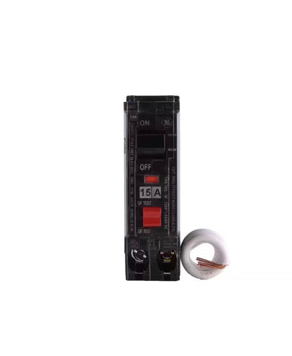 15 Amp Single Pole Ground Fault Breaker with Self-Test
