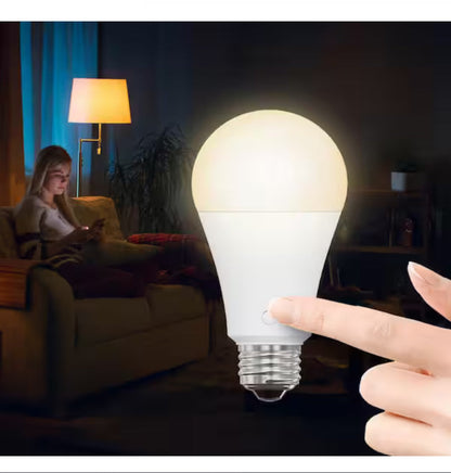 60-Watt Equiv A21 USB White Battery Backup E26 Magic Bulb LED Light Bulb Selectable White(2700K/3000K/3500K/4000K/5000K)