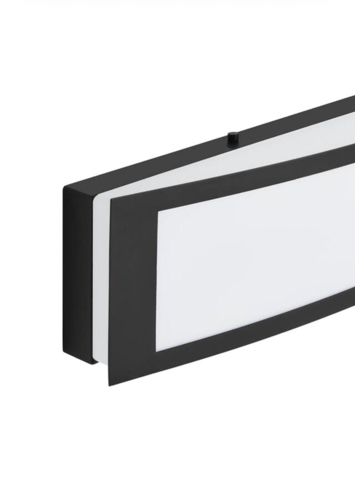 Woodbury 24.6 in. 1-Light Matte Black Integrated LED Bathroom Vanity Light Bar with Frosted Acrylic Shade