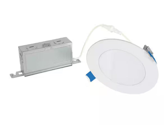 HLBSL 4 in. Can Less Integrated LED, 600 Lumens, 5CCT, White