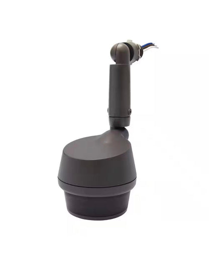 270-Degree Bronze Motion Activated Wired Outdoor 1-Head Dusk to Dawn Security Flood Light Sensor