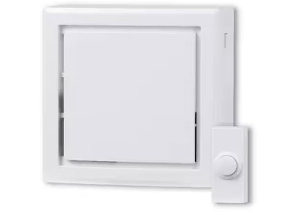 Wireless Battery Operated Doorbell Kit with Wireless Push Button, White