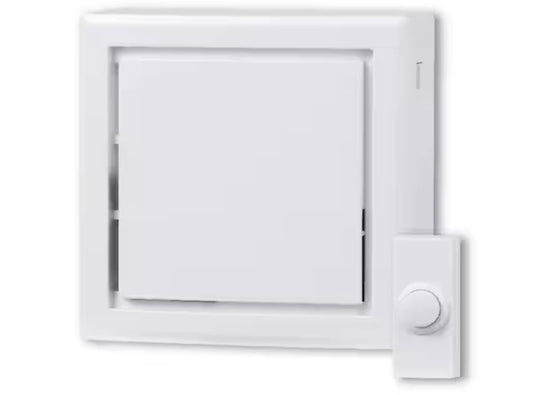 Wireless Battery Operated Doorbell Kit with Wireless Push Button, White