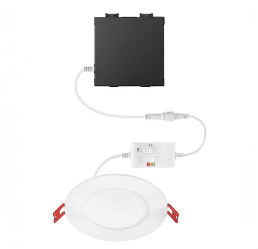 Elite Series 4 in. LED DuoBright, 3-Level Lumen Select, Ultraslim Canless Recessed Light, Adjustable CCT