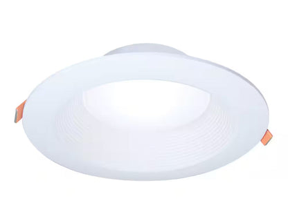 LTB 6 in. Selectable CCT (3000K-5000K) Integrated LED, White Recessed Light, Dimmable Retrofit Trim