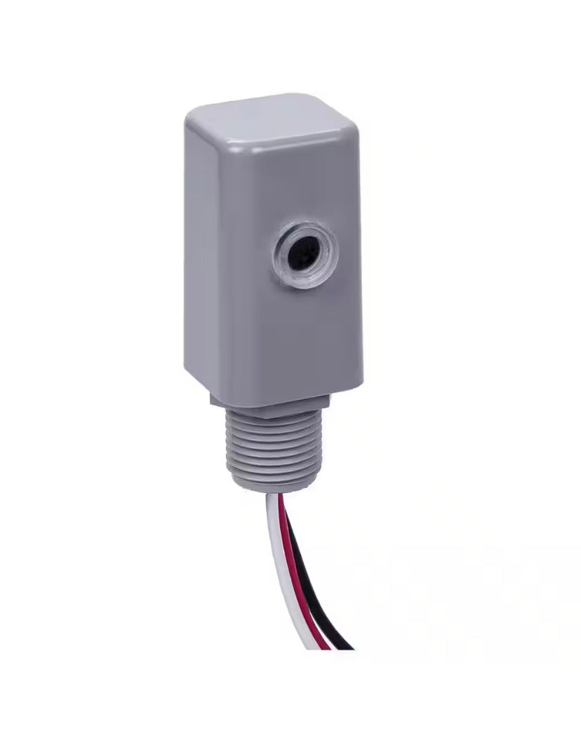 NIGHTFOX 1,000-Watt LED/Incandescent Stem Mount Electronic Photocontrol, Gray