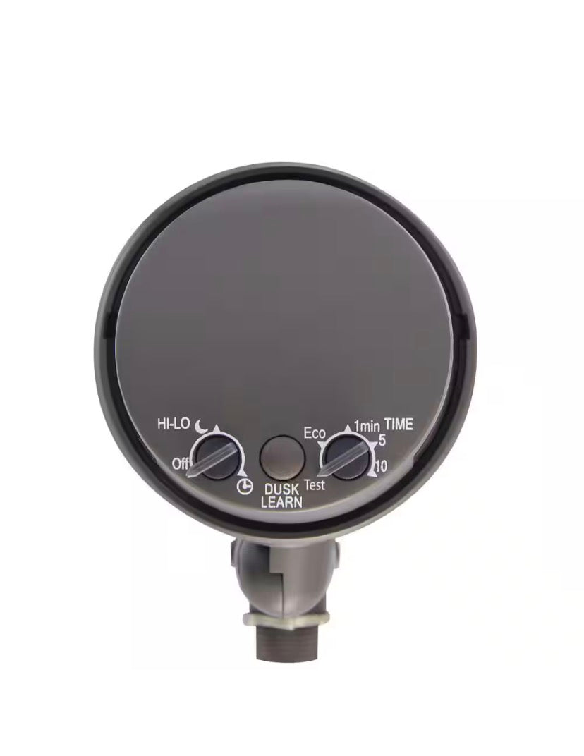 270-Degree Bronze Motion Activated Wired Outdoor 1-Head Dusk to Dawn Security Flood Light Sensor