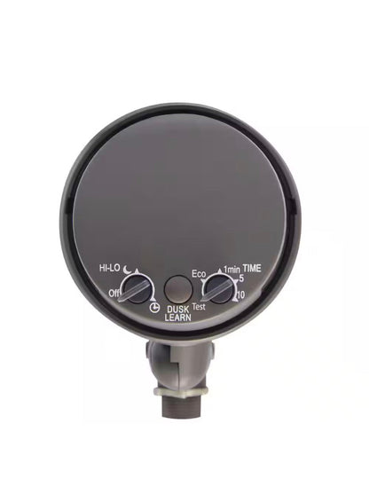 270-Degree Bronze Motion Activated Wired Outdoor 1-Head Dusk to Dawn Security Flood Light Sensor