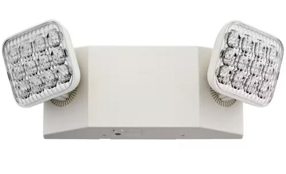 Contractor Select EU2C 120/277-Volt Integrated LED White Emergency Light Fixture with Battery