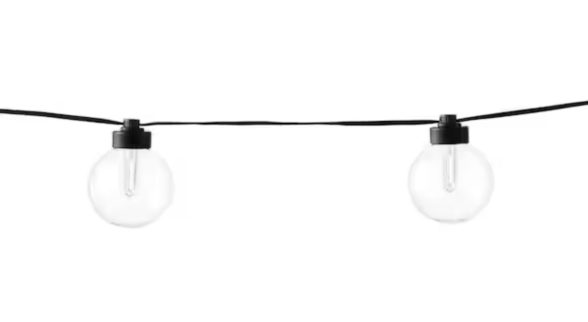 10-Bulbs 11 ft. Outdoor/Indoor Plug-In LED String Light with Filament Bulb