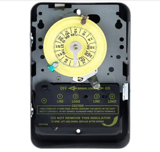 T100 Series 40 Amp 208-277V DPST 24 Hour Mechanical Time Switch Mechanism