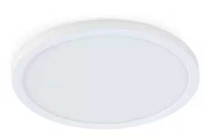 7.2-Watt Integrated LED Flush Mount 5 in. White Round Dimmable Flat Ceiling Panel with Color Change 5-CCT