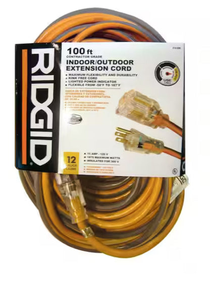 100 ft. 12/3 Extension Cord