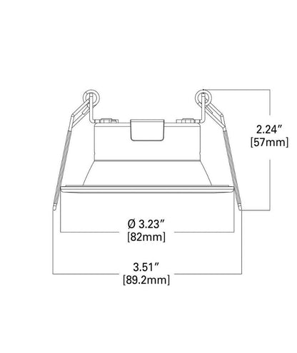 LCR4 4 in. Soft White Selectable CCT Integrated LED Recessed Light With Round Surface Mount White Trim Retrofit Module
