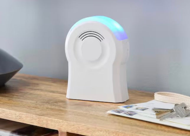 Wireless Plug-In Doorbell Kit with 1 Push Button, White