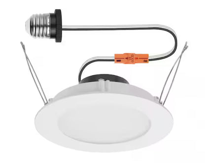 Integrated LED 6-inch Retro Fit Ultra Slim Selectable Color Recessed Light, White, Energy Star, Title 20, Wet Rated