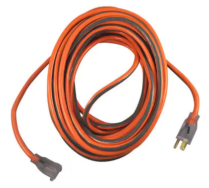 30 ft. 16/3 Extension Cord Reel with 4 Grounded Outlets and Surge Protector in Gray