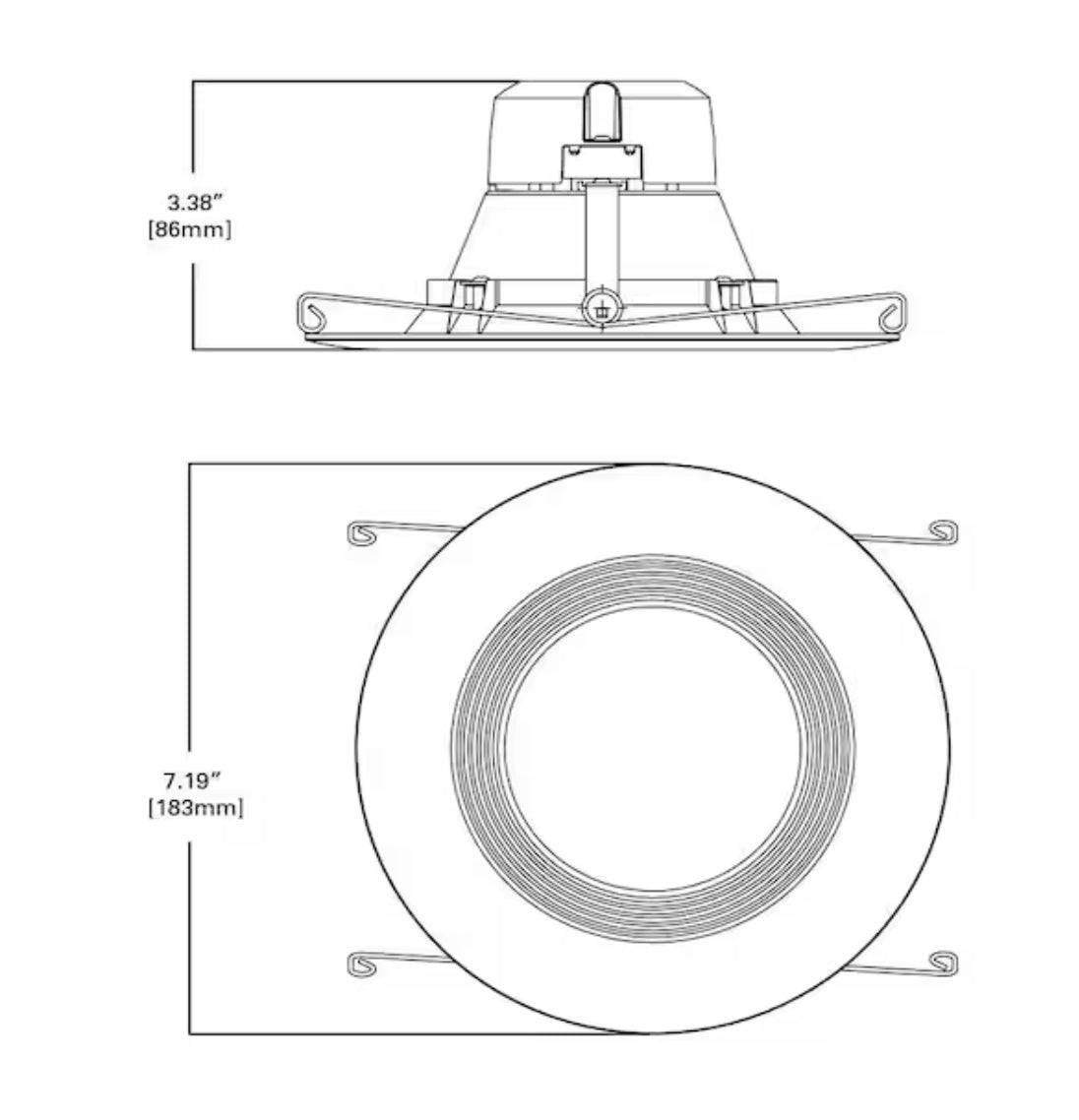 Premium Downlight 3 in. 2700K - 5000K Brushed Nickel New Construction/Remodel Recessed Integrated LED Gimbal Kit
