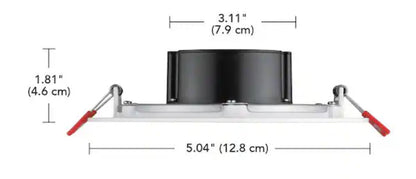 6 in. LED Slim 3 CCT Canless - White - (4-Pack)