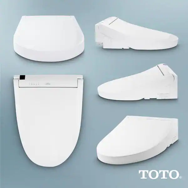 Toto C5 Washlet Electric Heated Bidet Toilet Seat for Elongated Toilet in Cotton White - Bath Pro Supply