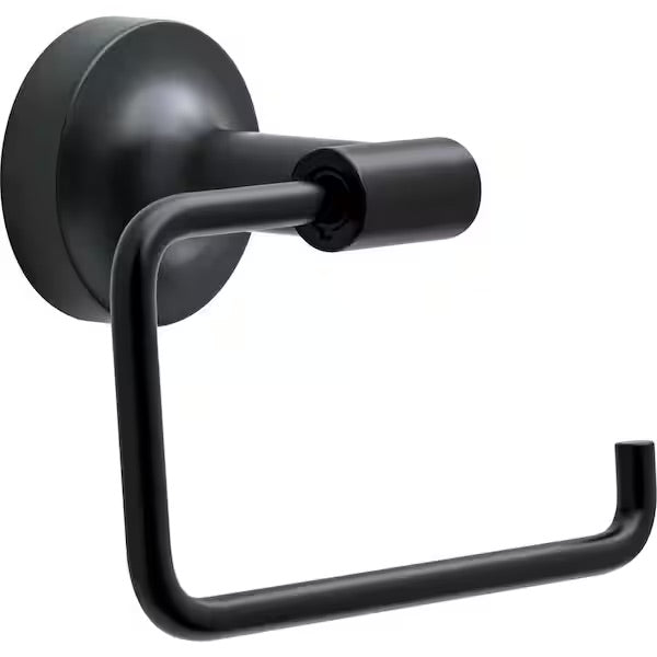 Voisin Wall Mounted Euro Toilet Paper Holder in Matte Black - Bath Pro Supply